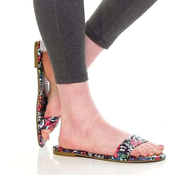 LILLY PULITZER Emery Slide Sandal Multi Floral - Women’s Size 8 - New In Box